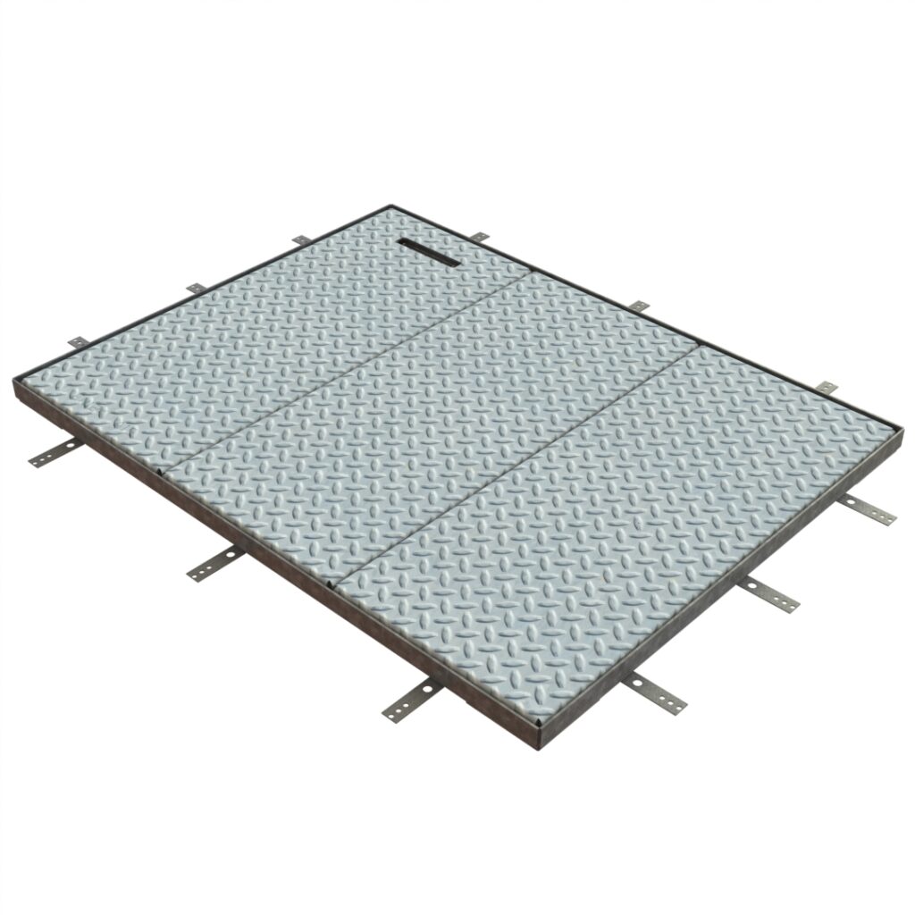 Trappe acier galvanise Classe A 15kN 03 ouvrant